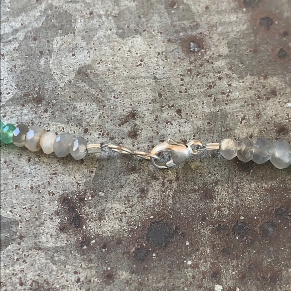 Celestial Pendant on Colorful Gemstone Necklace - Picture 5 of 6